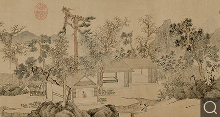 存菊?qǐng)D并詩卷
