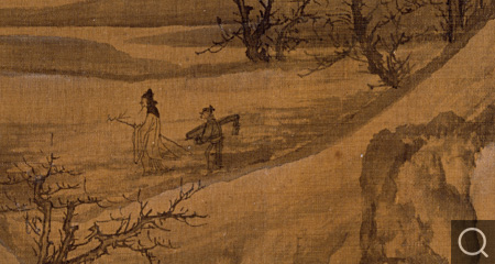 漁村小雪圖卷