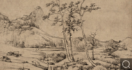 幽澗寒松軸