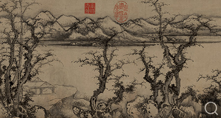 雪江漁艇圖卷