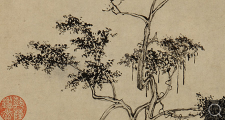 柏子圖軸