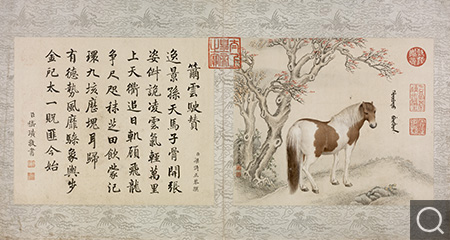 十駿馬圖冊
